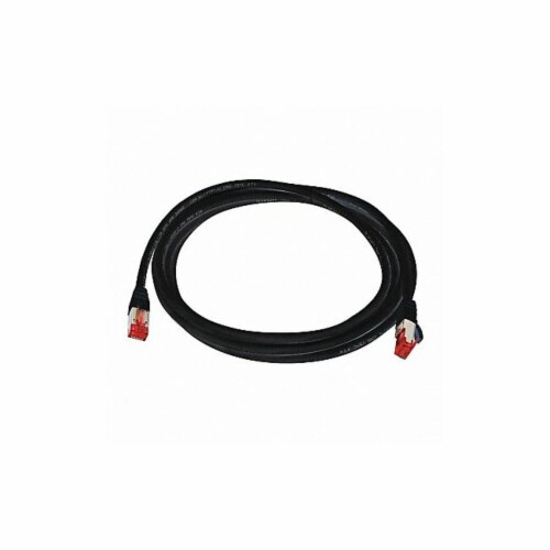 Triplett Voice and Data Patch Cable,6A,10 GBps  CAT6A-10BK Perspective: front