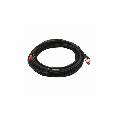 Triplett Voice and Data Patch Cable,6A,10 GBps  CAT6A-25BK Perspective: front