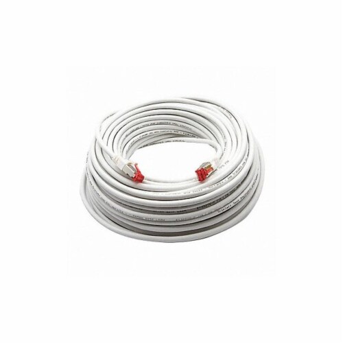 Triplett Voice and Data Patch Cable,6A,10 GBps  CAT6A-100WH Perspective: front