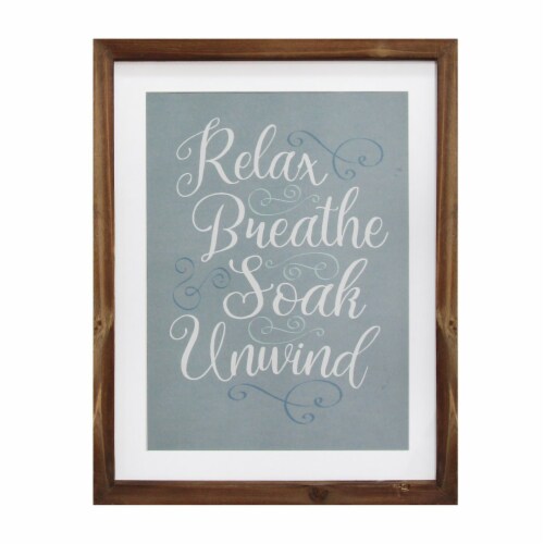 Relax Breathe Soak Unwind Framed Bath Art Relax Breathe Soak Unwind Framed Bath Art