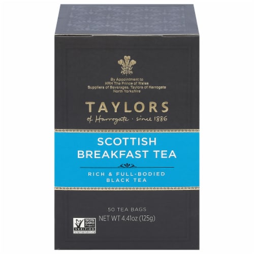 Taylors Scottish Breakfast Tea 50 Count Perspective: front