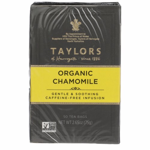Taylors of Harrogate Organic Chamomile Tea Bags Perspective: front
