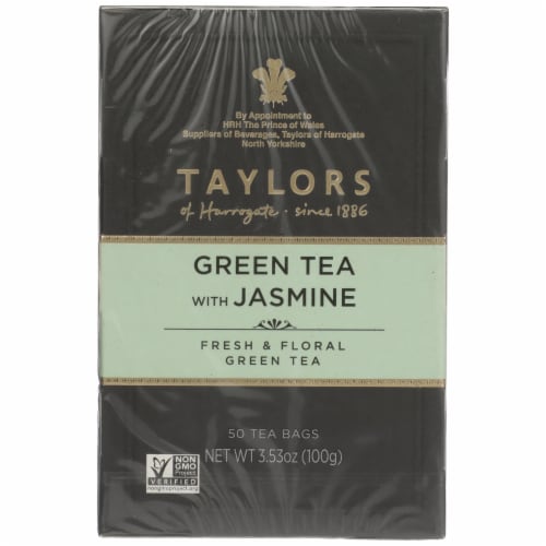 Taylors of Harrogate Green Tea with Jasmine Perspective: front
