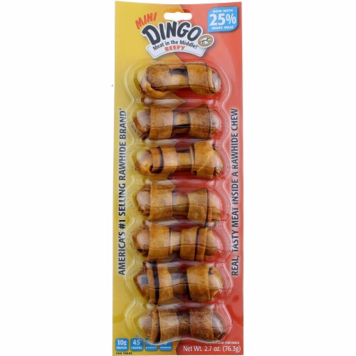 DINGO BEEFY MINI 7PK Perspective: front