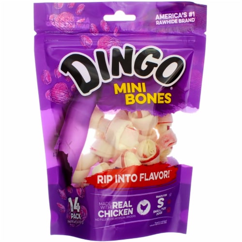Dingo® Chicken Flavored Mini Bones Perspective: front