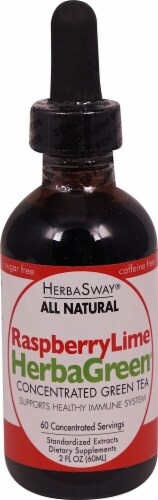 Herbasway Laboratories HerbaGreen Raspberry Lime Concentrated Green Tea Perspective: front