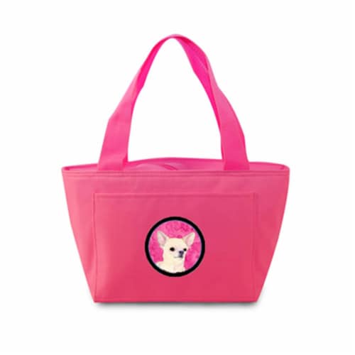 Carolines Treasures  SS4748-PK-8808 Pink Chihuahua Lunch Bag Perspective: front