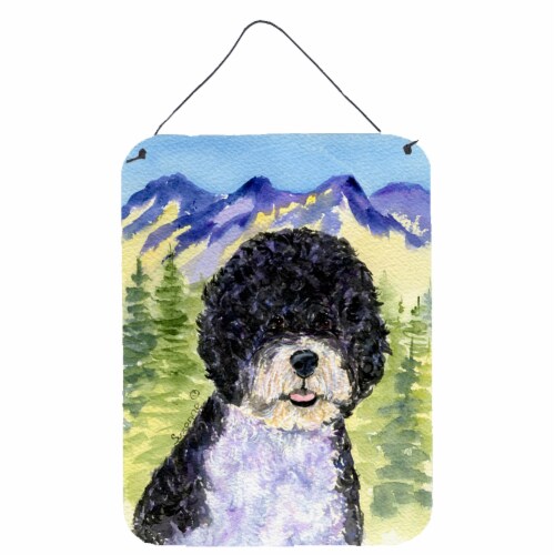 Carolines Treasures  SS8303DS1216 Portuguese Water Dog Wall or Door Hanging Prin Perspective: front