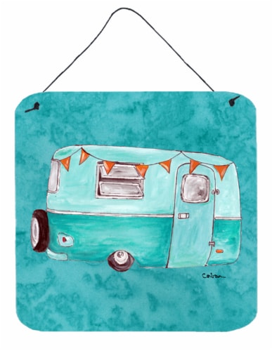 Carolines Treasures  8762DS66 Welcome to the Trailer Wall or Door Hanging Prints Perspective: front