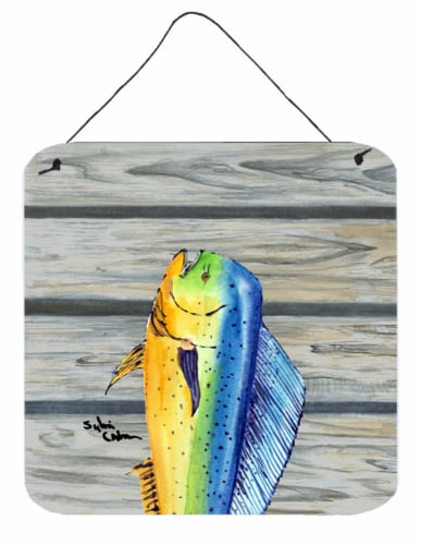 Carolines Treasures  8470DS66 Mahi Mahi Dolphin Fish Wall or Door Hanging Prints Perspective: front