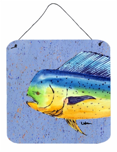 Carolines Treasures  8521DS66 Dolphin Mahi Mahi Wall or Door Hanging Prints Perspective: front