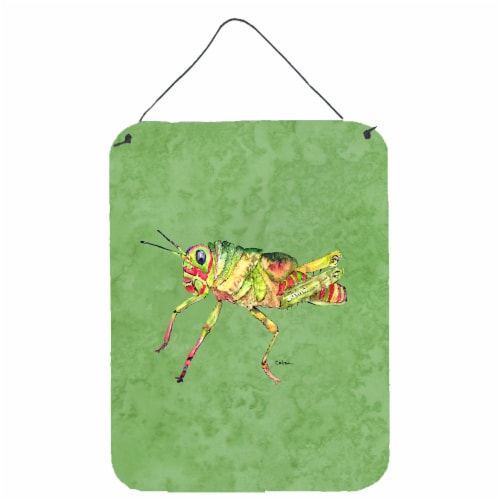 Carolines Treasures  8848DS1216 Grasshopper on Avacado Wall or Door Hanging Prin Perspective: front