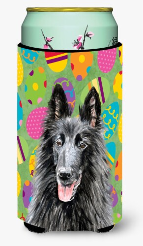 Carolines Treasures  SC9478TBC Belgian Sheepdog Easter Eggtravaganza Tall Boy Hu Perspective: front