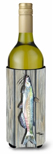 Carolines Treasures  8492LITERK Fish Catfish Wine Bottle Hugger Perspective: front