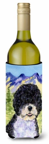 Carolines Treasures  SS8303LITERK Portuguese Water Dog Wine Bottle Hugger Perspective: front