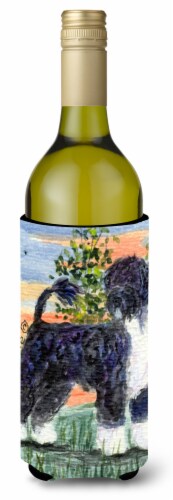 Carolines Treasures  SS8855LITERK Portuguese Water Dog Wine Bottle Hugger Perspective: front