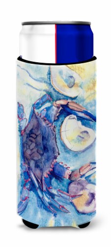 Carolines Treasures  8042MUK Crab   Ultra Hugger for slim cans Perspective: front