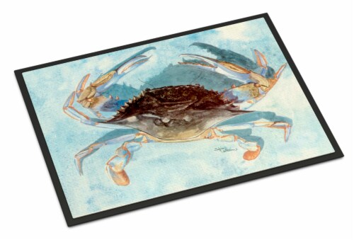 Carolines Treasures  8011JMAT Blue Crab Indoor or Outdoor Mat 24x36 Perspective: front