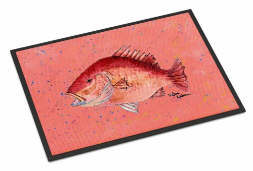 Carolines Treasures 8351JMAT Strawberry Snapper Doormat 24x36 Perspective: front