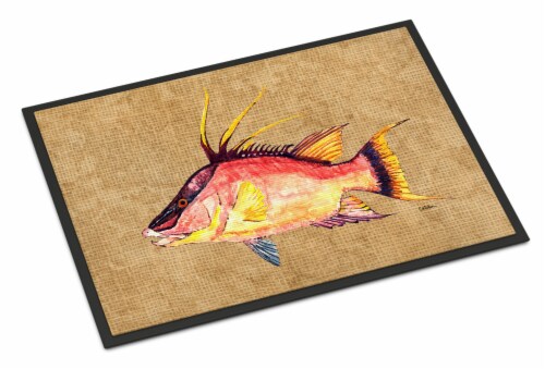 Carolines Treasures 8803MAT Hog Snapper Doormat 18x27 Perspective: front