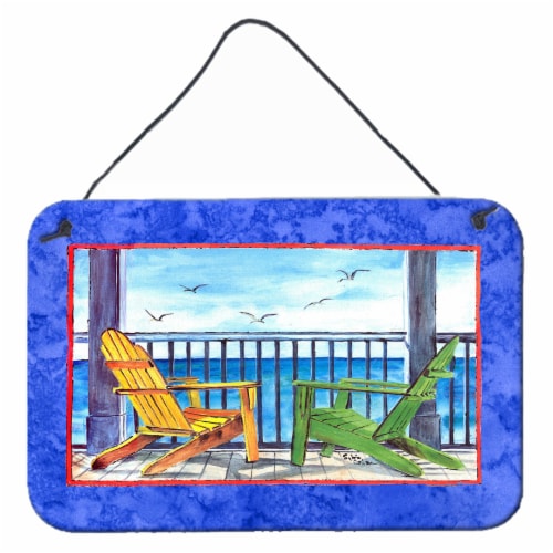 Carolines Treasures 8767DS812 Adirondack Chairs Blue Wall or Door