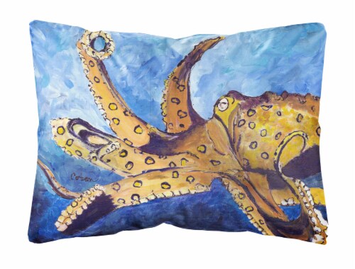 Carolines Treasures 8794pw1216 Octopus Canvas Fabric Decorative Pillow 12hx16w Fry S Food Stores