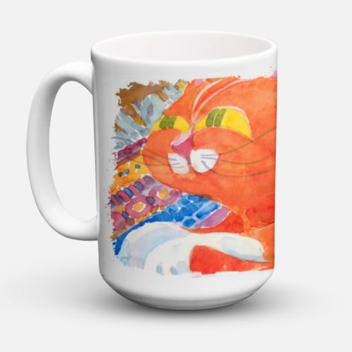 Carolines Treasures 6033CM15 Cat Coffee Mug 15 oz Perspective: front