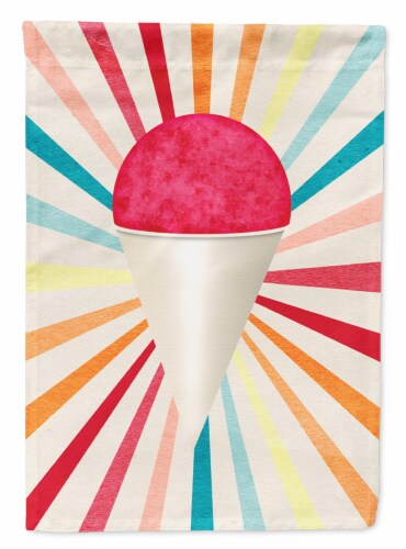 Carolines Treasures SB3103GF Cherry Snowball Snow Cone Flag Garden Size Perspective: front