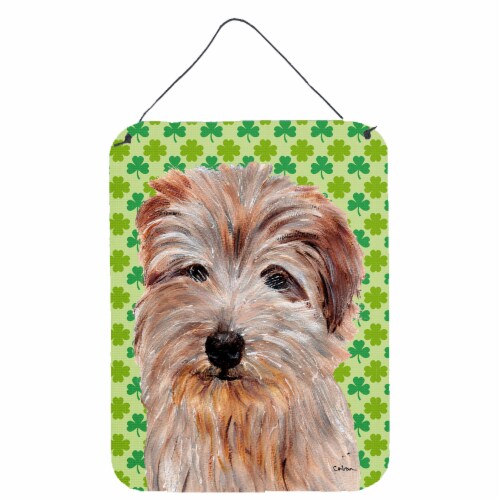 Norfolk Terrier Lucky Shamrock St Patrick S Day Wall Or Door Hanging Prints 16hx12w Ralphs