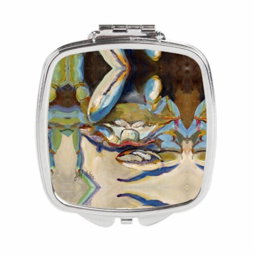 Carolines Treasures JMK1257SCM Three Big Claw Crab Compact Mirror Perspective: front