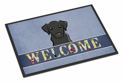 Labrador retriever doormat top