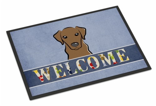 Black lab welcome mat sale