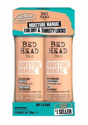 TIGI Bed Head Moisture Maniac Shampoo & Conditioner Dou Pack Perspective: front