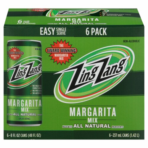 Q Margarita Mix, Spectacular, Lime Juice and Agave - 4 pack, 7.5 fl oz cans