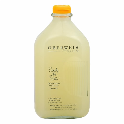 Oberweis Lemonade 1/2 Gallon Perspective: front