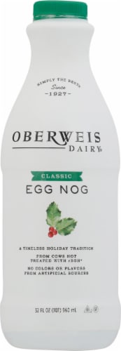 Oberweis Dairy® Classic Egg Nog Perspective: front
