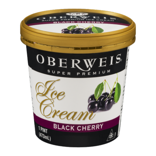 Oberweis® Black Cherry Ice Cream Perspective: front