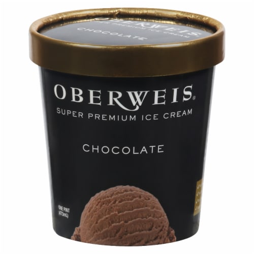 Oberweis® Chocolate Ice Cream Pint Perspective: front