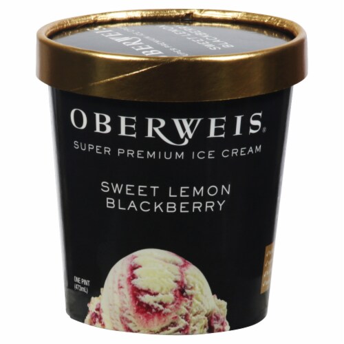 Oberweis® Sweet Lemon Blackberry Super Premium Ice Cream