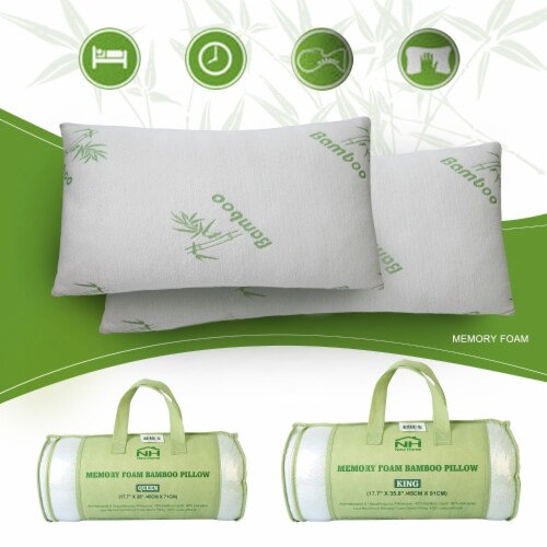 Bamboo pillow memory foam clearance