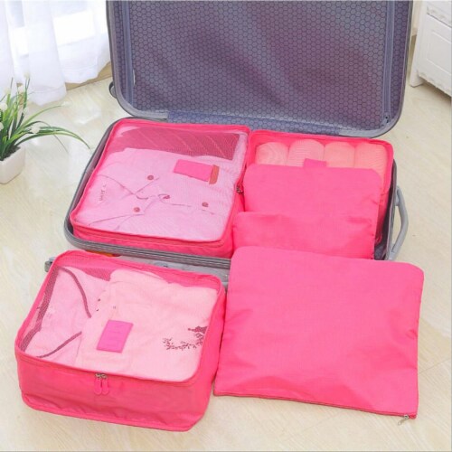 Dropship 9Pcs Clothes Storage Bags Water-Resistant Travel Luggage Organizer Clothing  Packing Cubes to Sell Online at a Lower Price