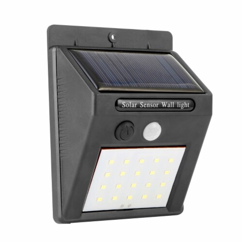 Solar Light 20 Leds Outdoor Motion Sensor Ip65 Waterproof Black 120 Degree Yes Smith s Food and Drug