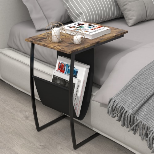 Table with shop magazine rack