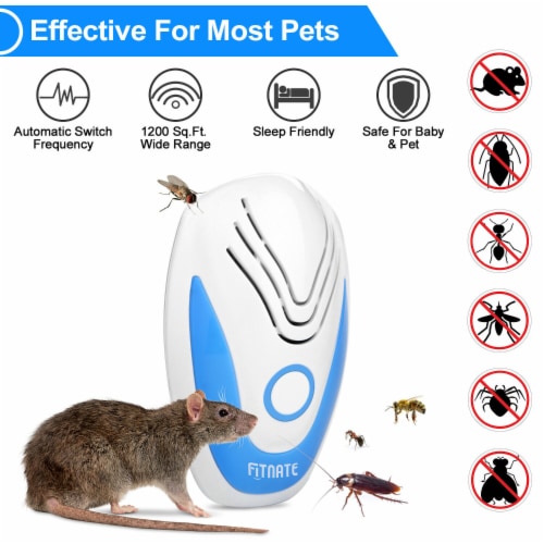 Ultrasonic Pest Repeller Noiseless Mouse Mosquito Bug Repellent