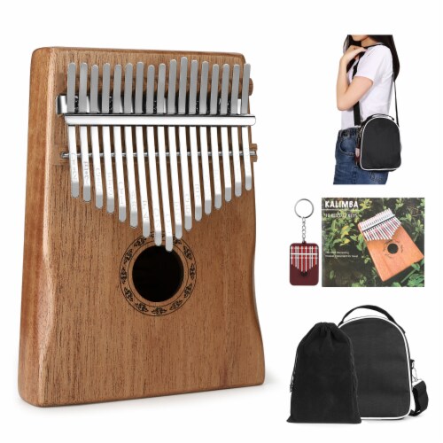 Kalimba FIXM 17 Keys Thumb Piano with Study Instruction Tuning