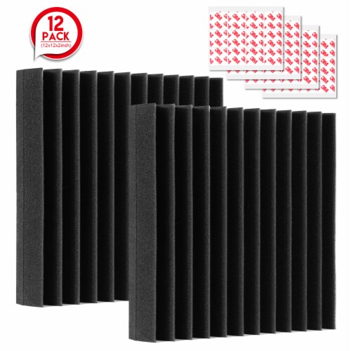 Black Acoustic Foam Sound Absorption Panels - Soundproof Store