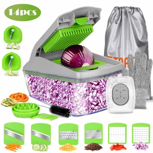 14Pcs Vegetable Cutter Multifunctional Mandoline Slicer Fruit