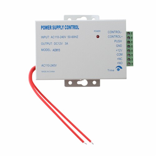 AC 110-240V to DC12v 3A 36w Power Supply for Door Access Control System Power Supply Perspective: front