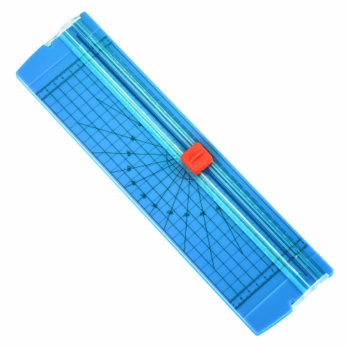 AGPTEK 12  A4 Paper Trimmer Cutter Picture Cutting Label Design Photos Blue Perspective: front