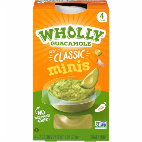Wholly Guacamole Classic Mild Guacamole Minis Perspective: front